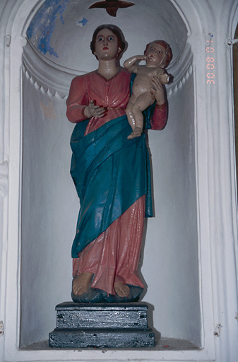 Statue (petite nature) : Vierge à l'Enfant