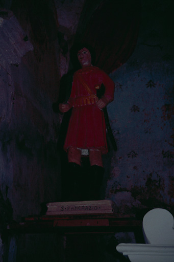 Statues (petite nature, en pendant) : Saint Pancrace, saint Etienne