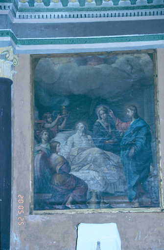 Tableau d'autel : Mort de saint Joseph