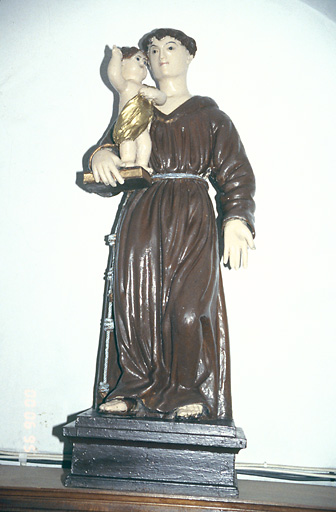 Statue (petite nature) : Saint Antoine de Padoue et l'Enfant Jésus