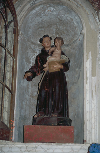 Statue (petite nature) : Saint Antoine de Padoue et l'Enfant Jésus