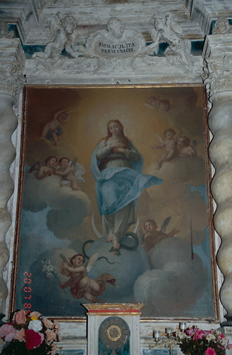 Tableau d'autel : Immaculée Conception