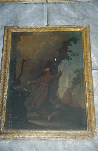 Tableau : Stigmatisation de saint François d'Assise