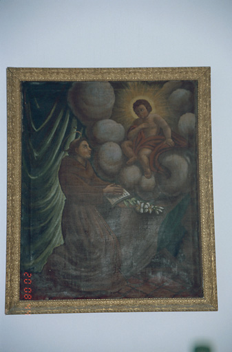 Tableau : Apparition de l'Enfant Jésus à saint Antoine de Padoue