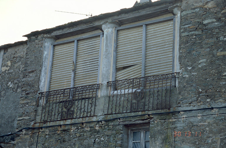 Détail de l'élévation postérieure.