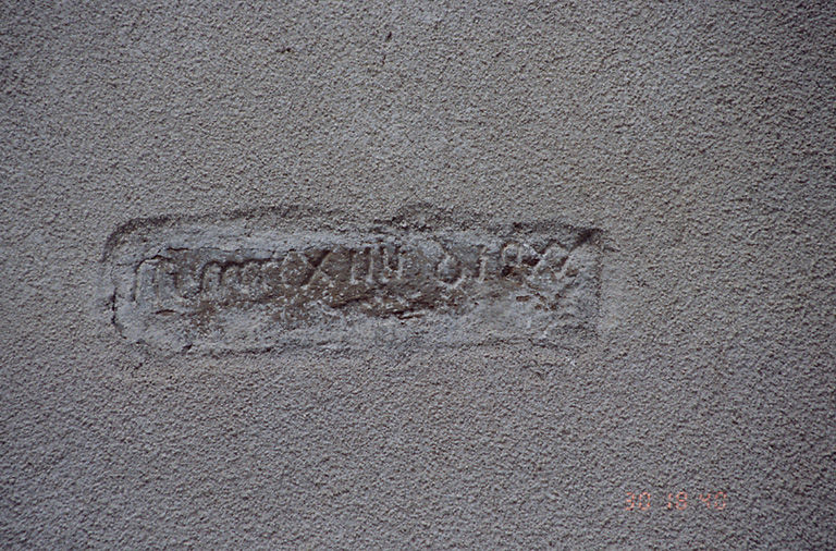 Date portée MCCCCCXIIII a DIE XX... ' (?).