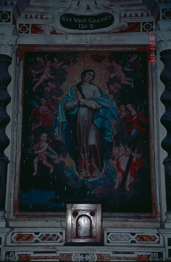 Tableau d'autel : Immaculée Conception