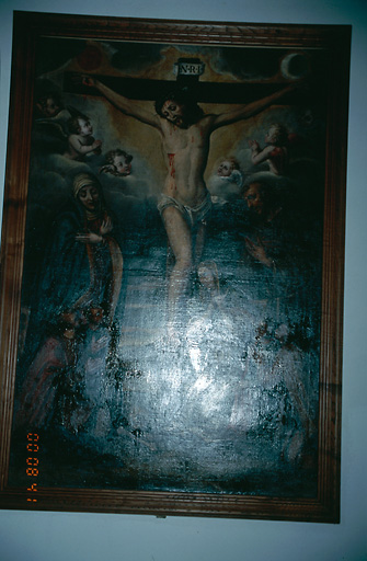 Tableau : Adoration du Christ en croix
