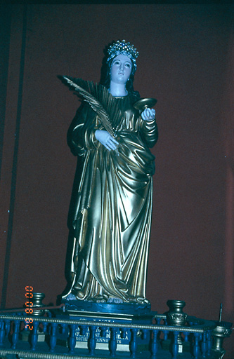 Statue de procession (grandeur nature) : Sainte Lucie