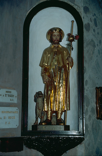 Statue (petite nature) : Saint Roch