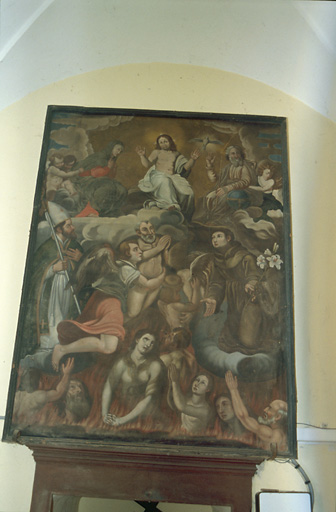 Tableau : Intercession de saint Cyprien et de saint Antoine de Padoue en faveur des Ames du Purgatoire