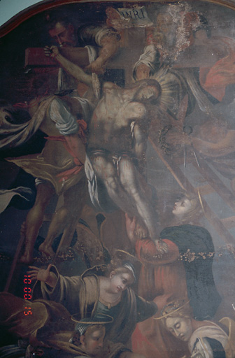 Détail : Réception du corps du Christ par saint Jean.