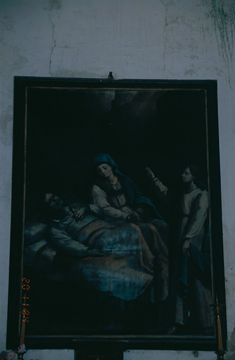 Tableau d'autel : Mort de saint Joseph