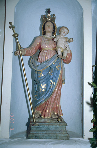 Statue (petite nature) : Vierge à l'Enfant