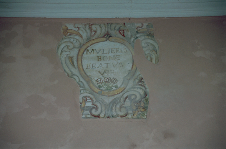 Fragment du décor de la chapelle secondaire de l'Assomption.