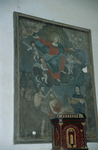 Tableau d'autel : Baptême du Christ, Assomption