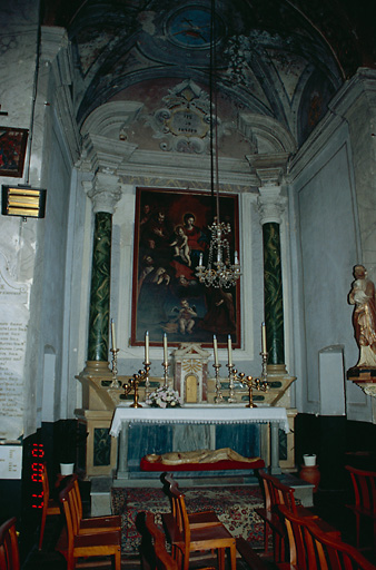 Ensemble de l'autel secondaire de saint Joseph