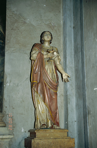 Statue (petite nature) : Sainte Lucie