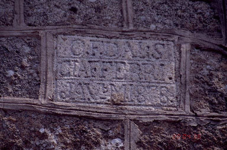 Inscription et date portée 1878.