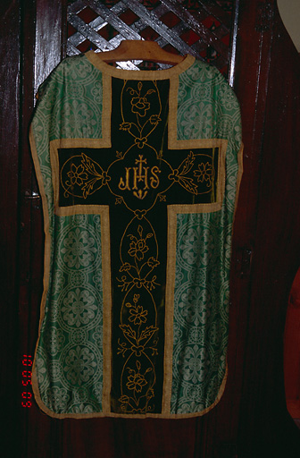 Chasuble de l'ornement vert