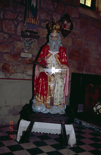 Groupe sculpté de procession : Trinité