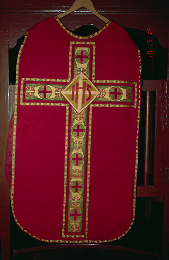 Chasuble de l'ornement rouge