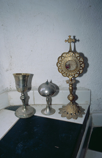 Calice, ciboire, ostensoir (ostensoir-soleil)