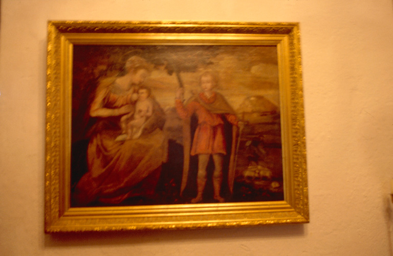 Tableau : Vierge à l'Enfant et saint Maurice