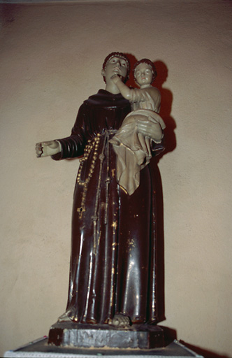 Statue (petite nature) : Saint Antoine de Padoue et l'Enfant Jésus