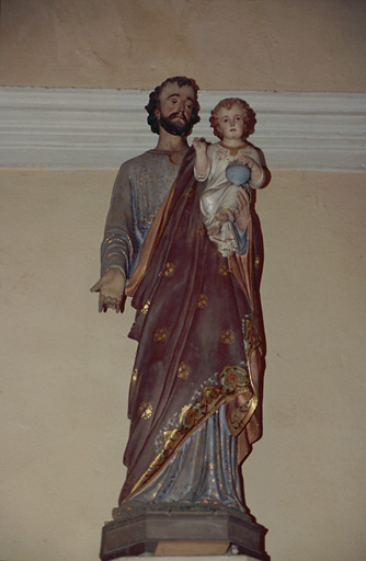 Statue : Saint Joseph et l'Enfant Jésus