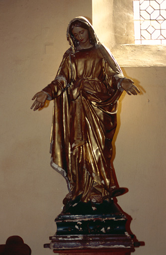 Statue (petite nature) : Immaculée Conception