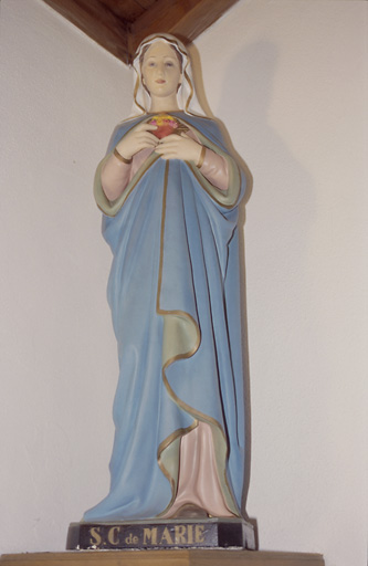 Statue : Vierge du Sacré-Coeur