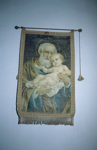 Bannière de procession : Saint Joseph et l'Enfant Jésus