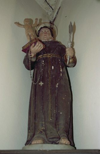 Statue (petite nature) : Saint Antoine de Padoue et l'Enfant Jésus