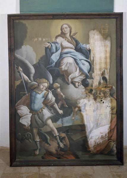 Tableau : Sainte Vierge, saint Michel, saint André