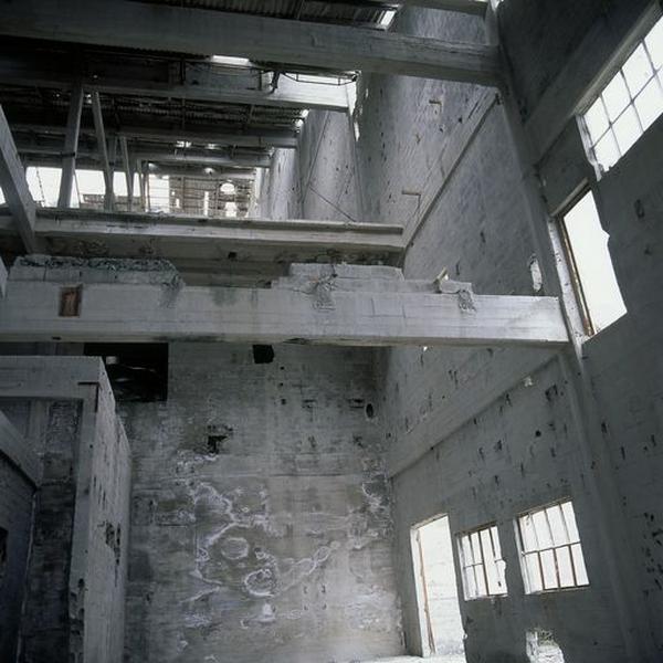 Vue intérieure de l'usine.