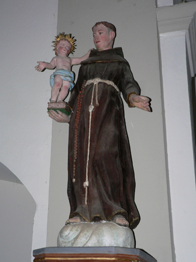 Statue (petite nature) : Saint Antoine de Padoue et l'Enfant Jésus