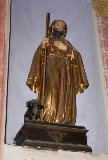 Statue (petite nature) : Saint Antoine abbé