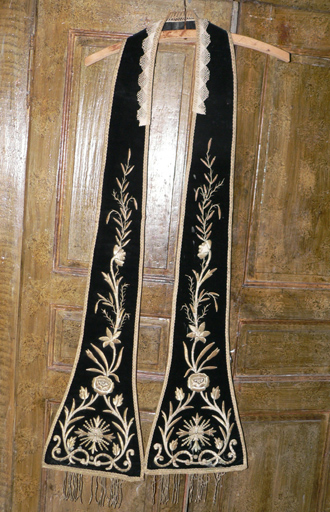 Étole pastorale (ornement noir No 4)