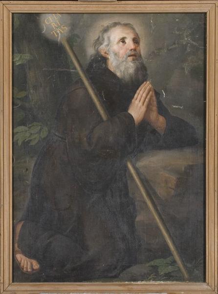 Tableau : Saint François de Paule en prière