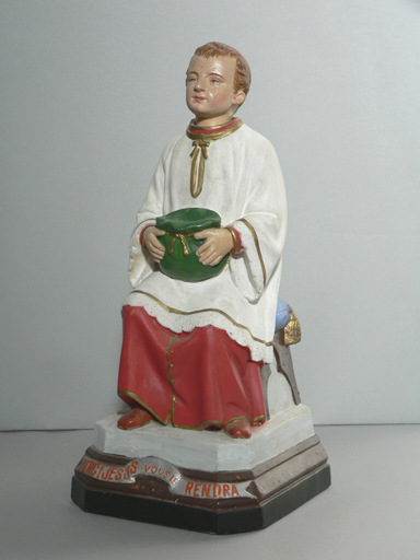 Statuette-tronc de quête