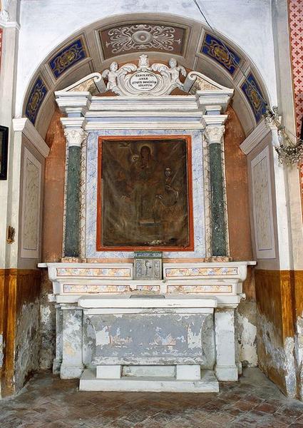 Ensemble de l'autel secondaire de saint Pancrace, sainte Anne et saint Dominique