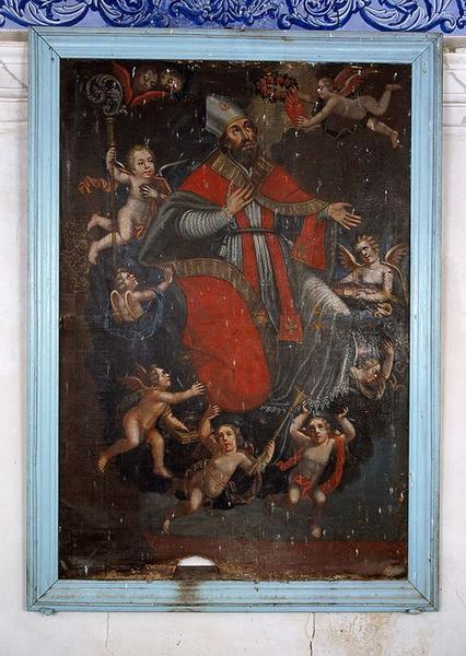 Tableau d'autel : Apothéose de saint Augustin