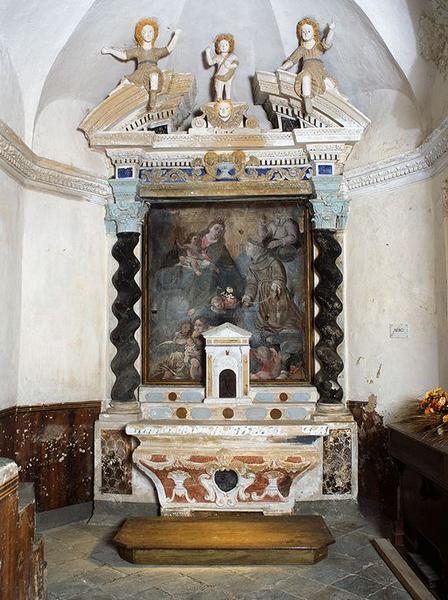 Ensemble de l'autel secondaire de Notre-Dame du Mont Carmel