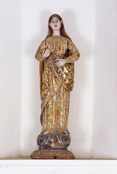 Statue (petite nature) : Vierge dite Notre-Dame de la santé