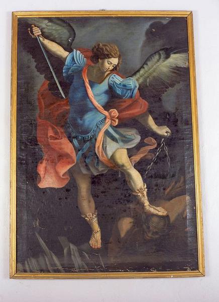 Tableau d'autel : Saint Michel terrassant le démon