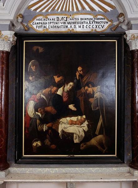 Tableau d'autel : Adoration des bergers