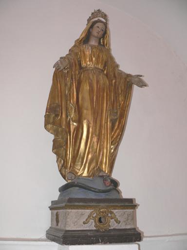 Statue (grandeur nature) : Immaculée Conception