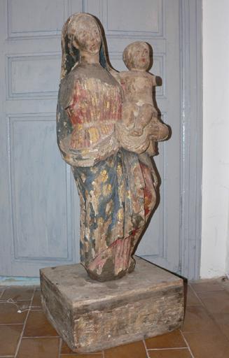 Statue (petite nature) : Vierge à l'Enfant