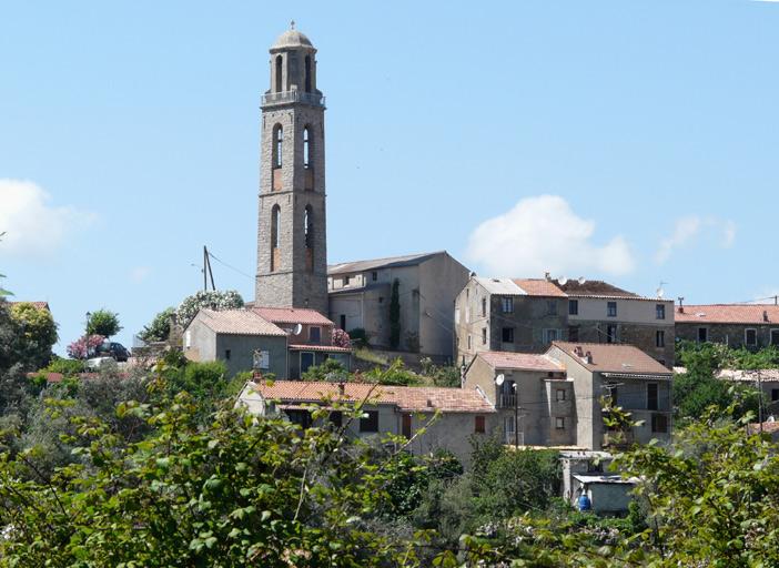 Vue partielle du quartier de l'église.